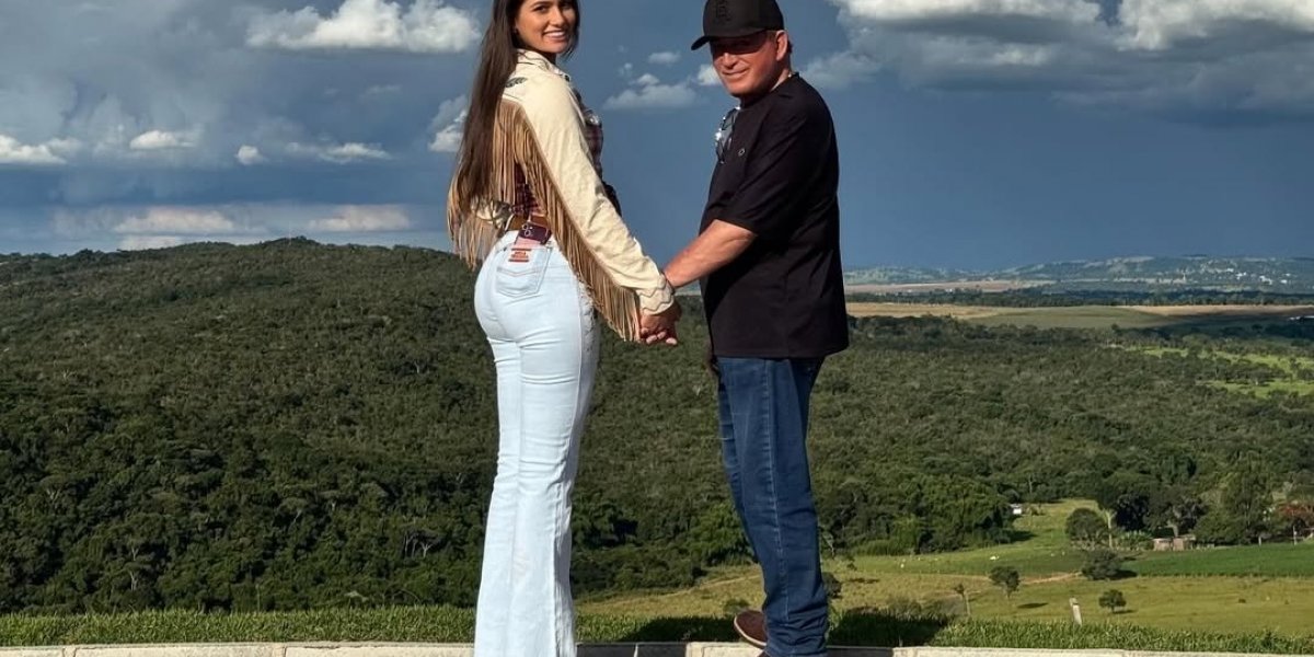 Amado Batista e sua esposa Calita Franciele