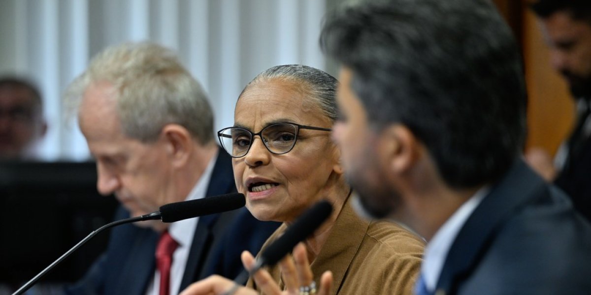 Marina Silva e Marcos Rogério discutindo na comissão