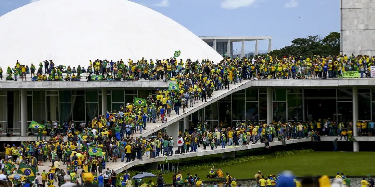 Imagem da invasão no 8 de janeiro