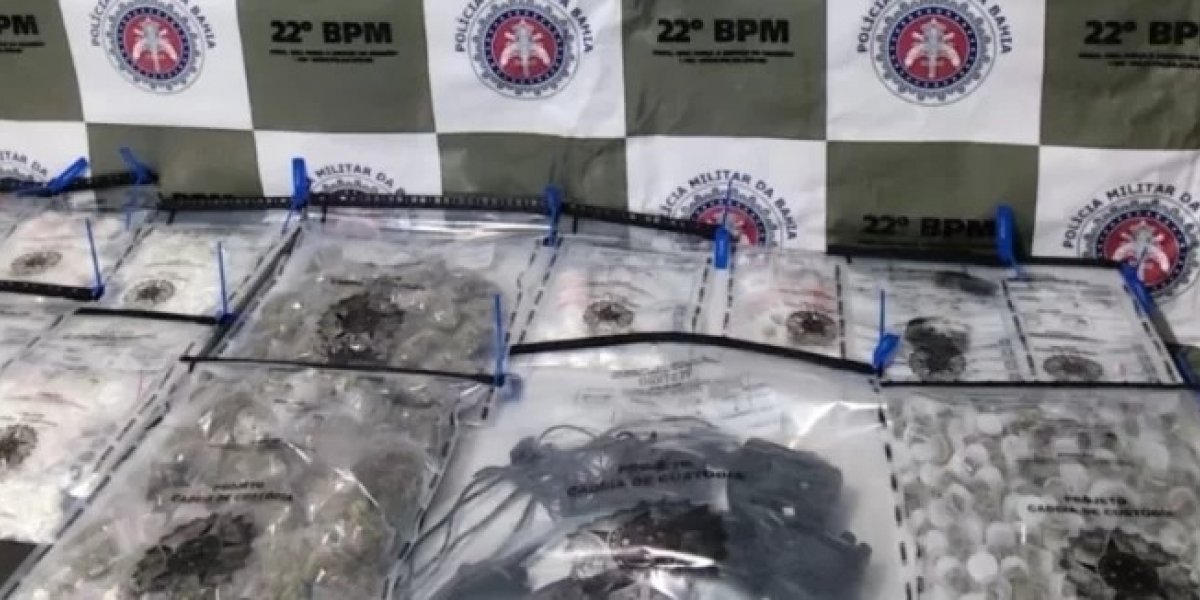 Drogas apreendidas pela polícia