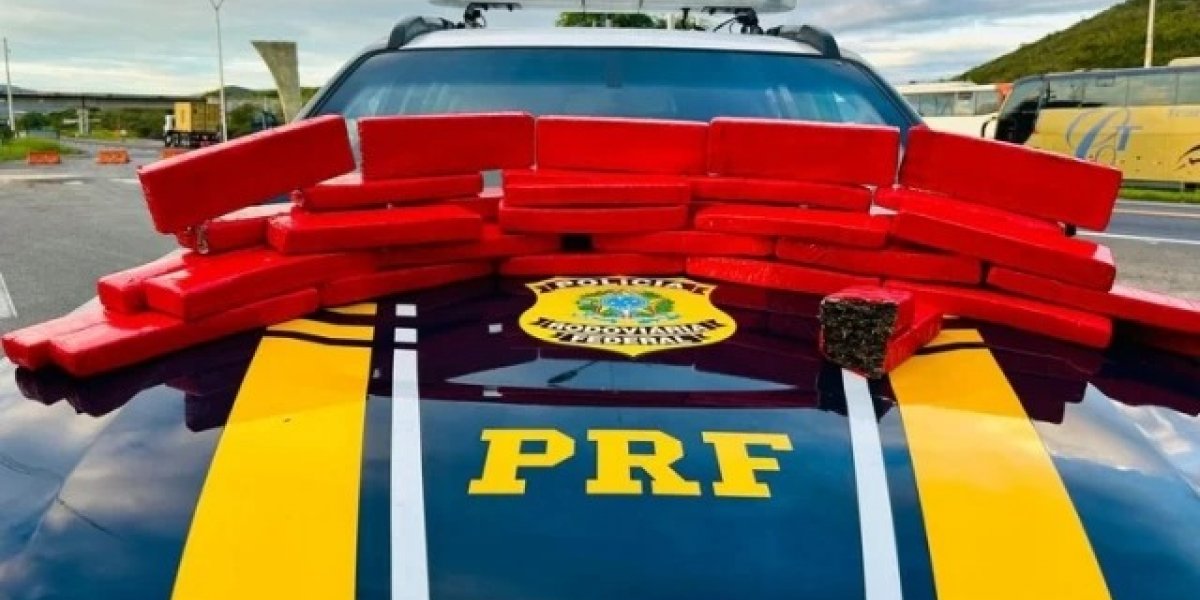 Drogas apreendidas pela Polícia Rodoviária Federal