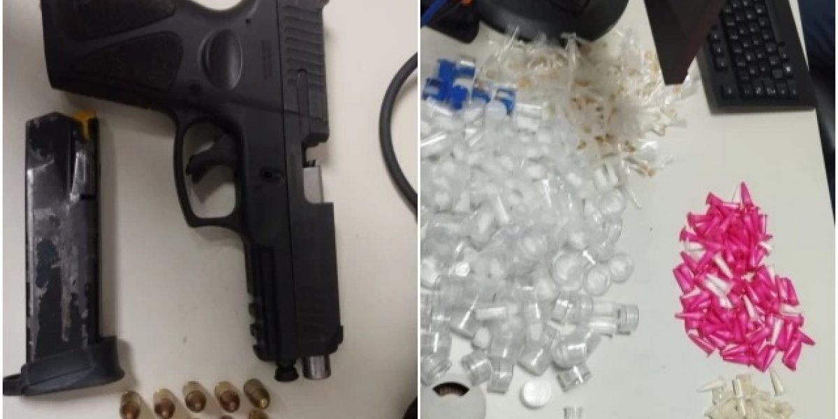 Itens apreendidos pelos policiais