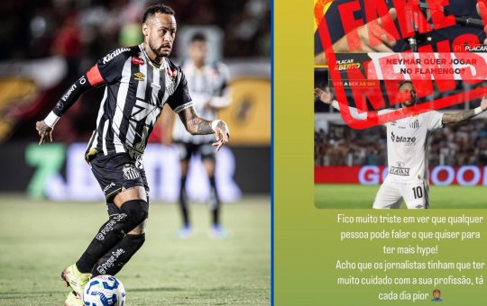 Neymar nega vontade de jogar no Flamengo e critica jornalista: "Bando de fdp mentiroso"