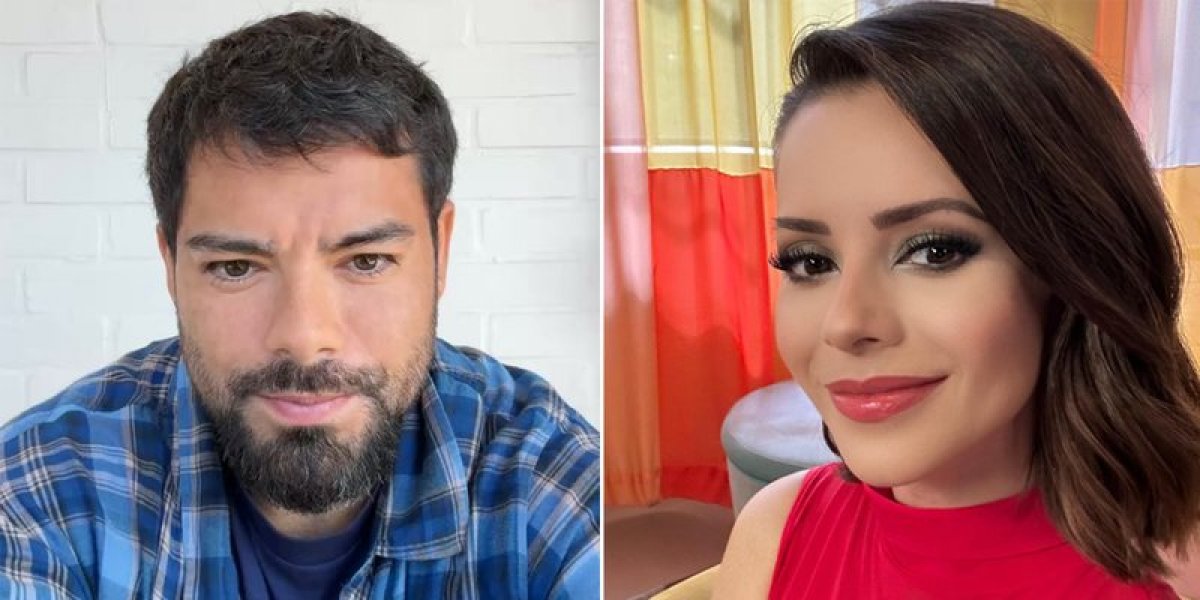 Pedro Andrade e a namorada Sandy