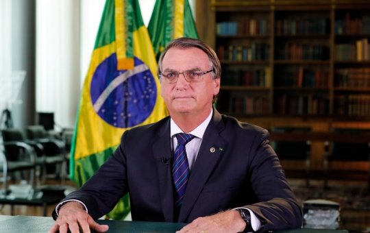 Ex-presidente Bolsonaro durante discurso