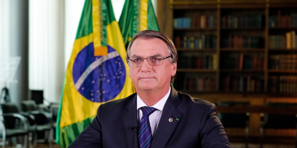 Ex-presidente Bolsonaro durante discurso