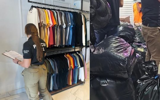 Operação apreende aproximadamente R$ 200 mil em roupas e produtos falsificados na Bahia
