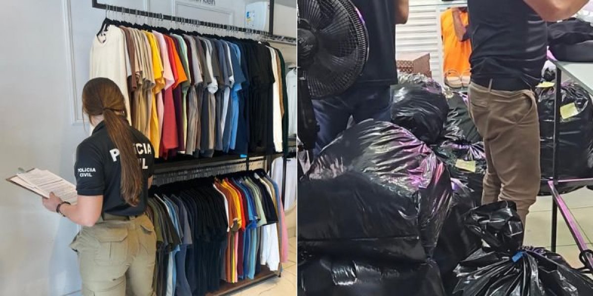 Matériais apreendidos na Operação Contraface