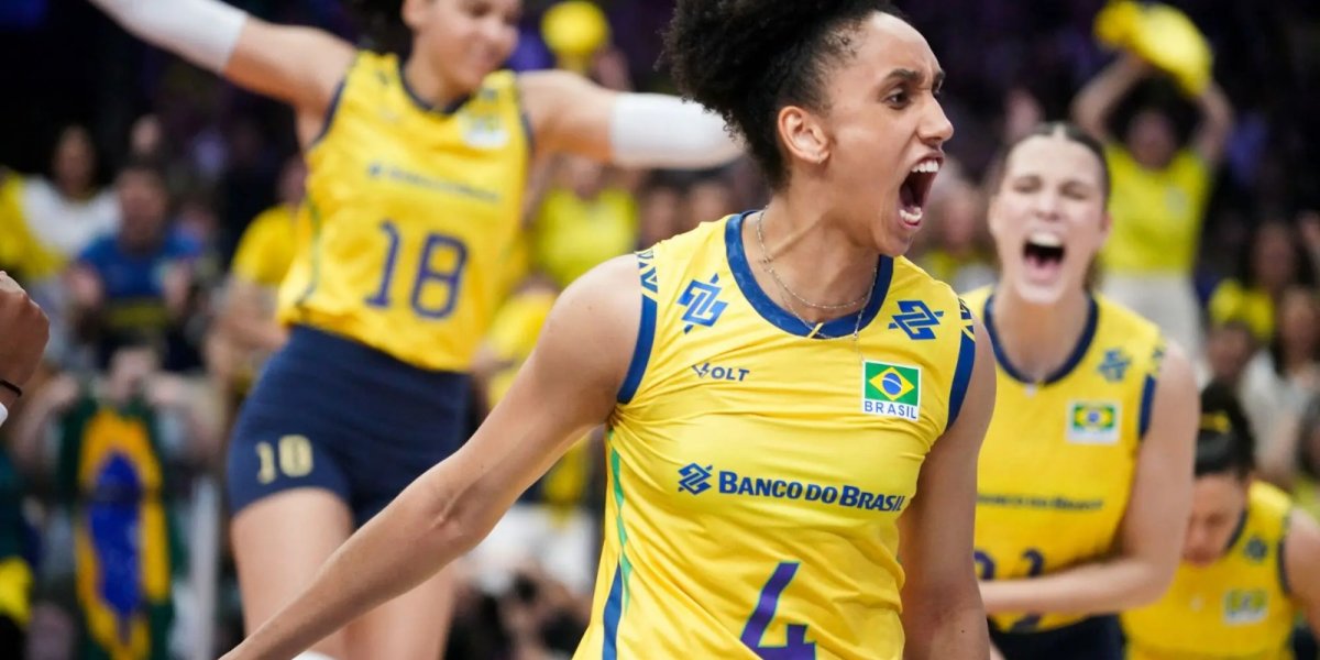 Atletas da Seleção Brasileira de Vôlei