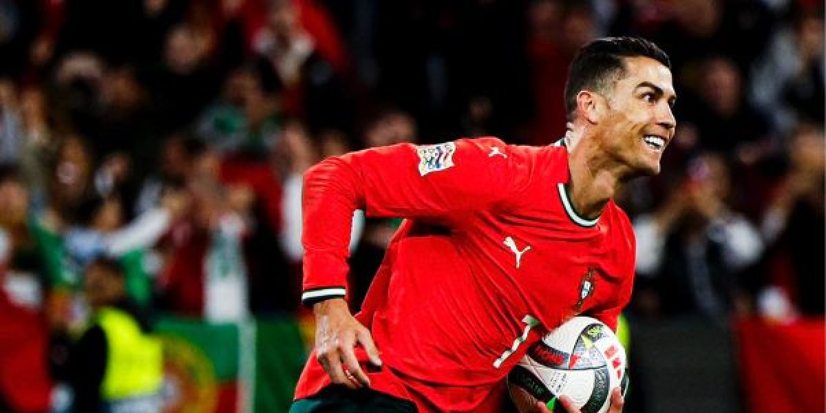 Cristiano após seu gol na final