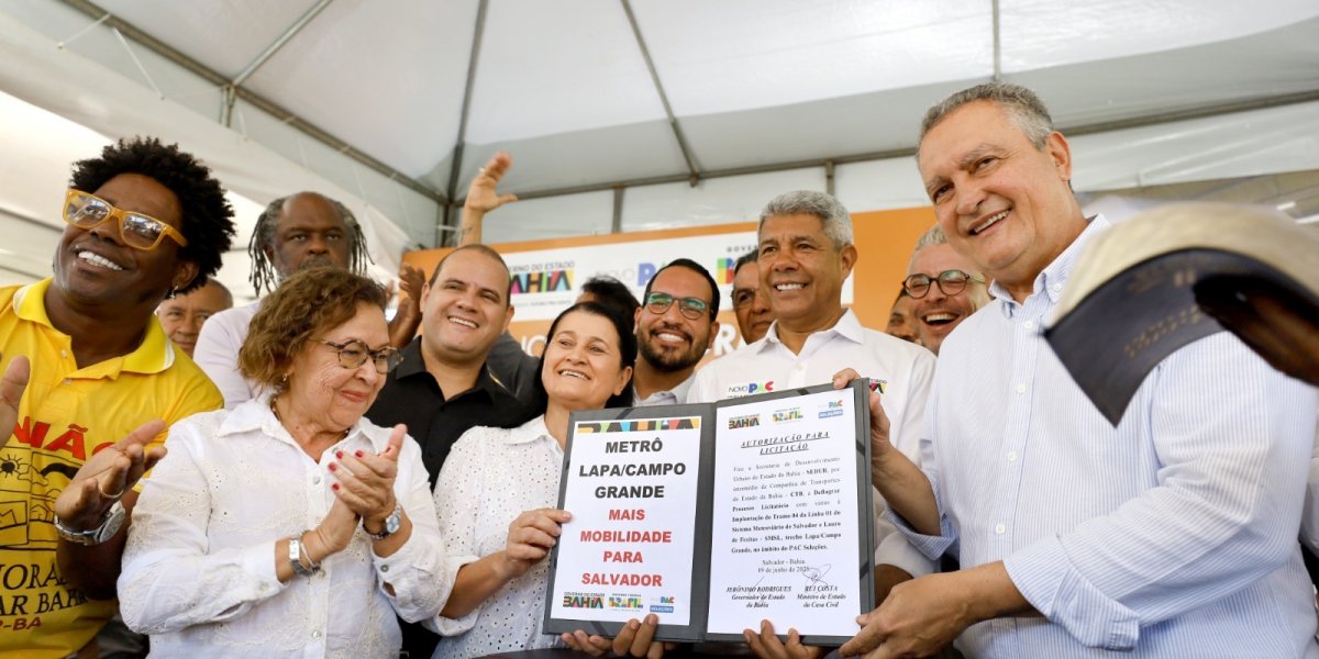 Governo da Bahia autoriza licitações para obras e compra de trens do Tramo IV do metrô de Salvador