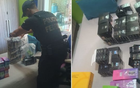 Operação da Polícia Federal investiga suspeito de comercialização de cigarros eletrônicos