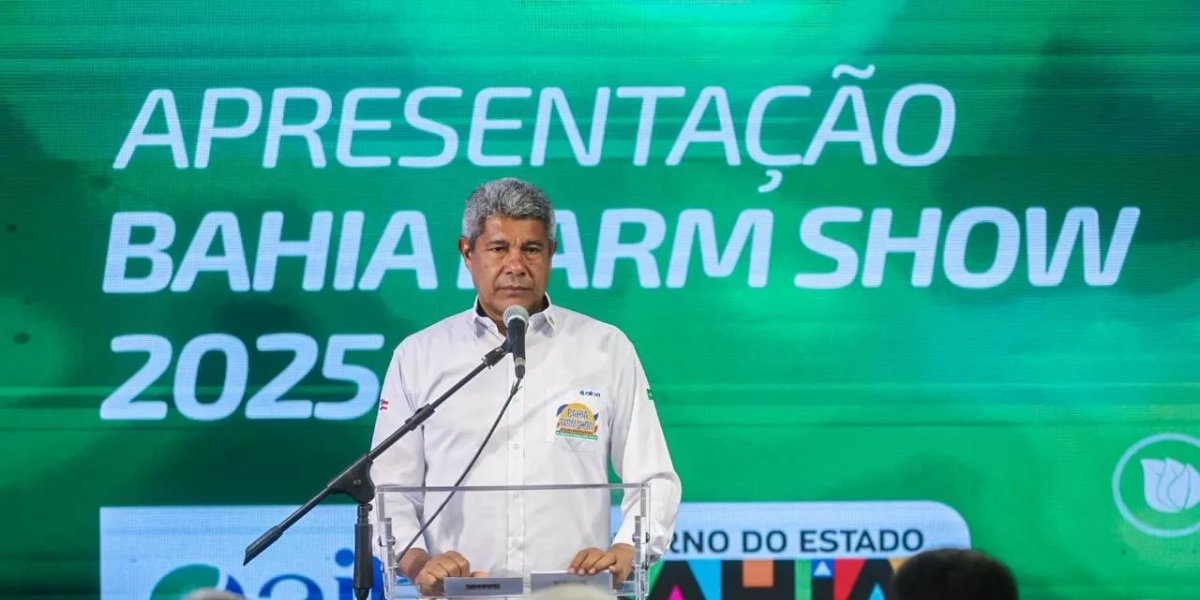 Governador da Bahia, Jerônimo Rodrigues, na abertura do Bahia Farm Show