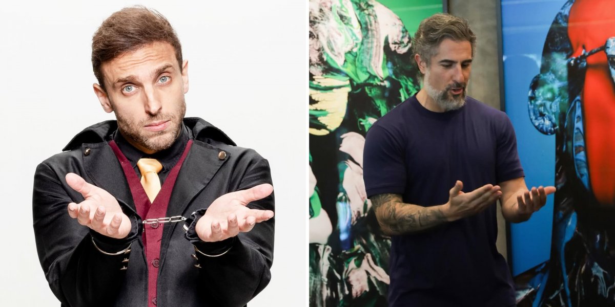 Leo Lins (esquerda) e Marcos Mion (Direita)