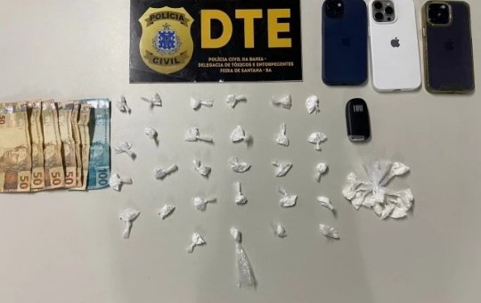 Homem é preso em Feira de Santana fazendo delivery de drogas