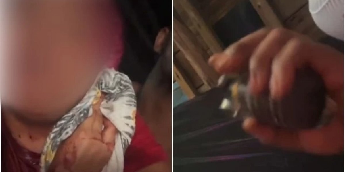 Imagens da Live feita pelo suspeito