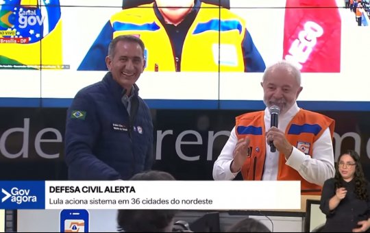 Presidente Lula aciona alerta da Defesa Civil para 36 cidades do Nordeste