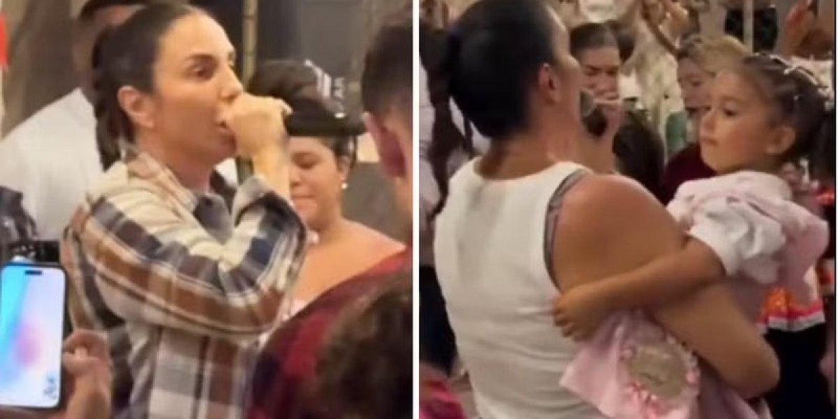 Ivete dançando e cantando com Liz