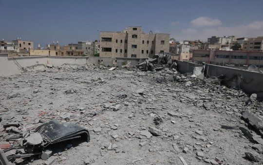 Cidade Israelense após bombardeios 