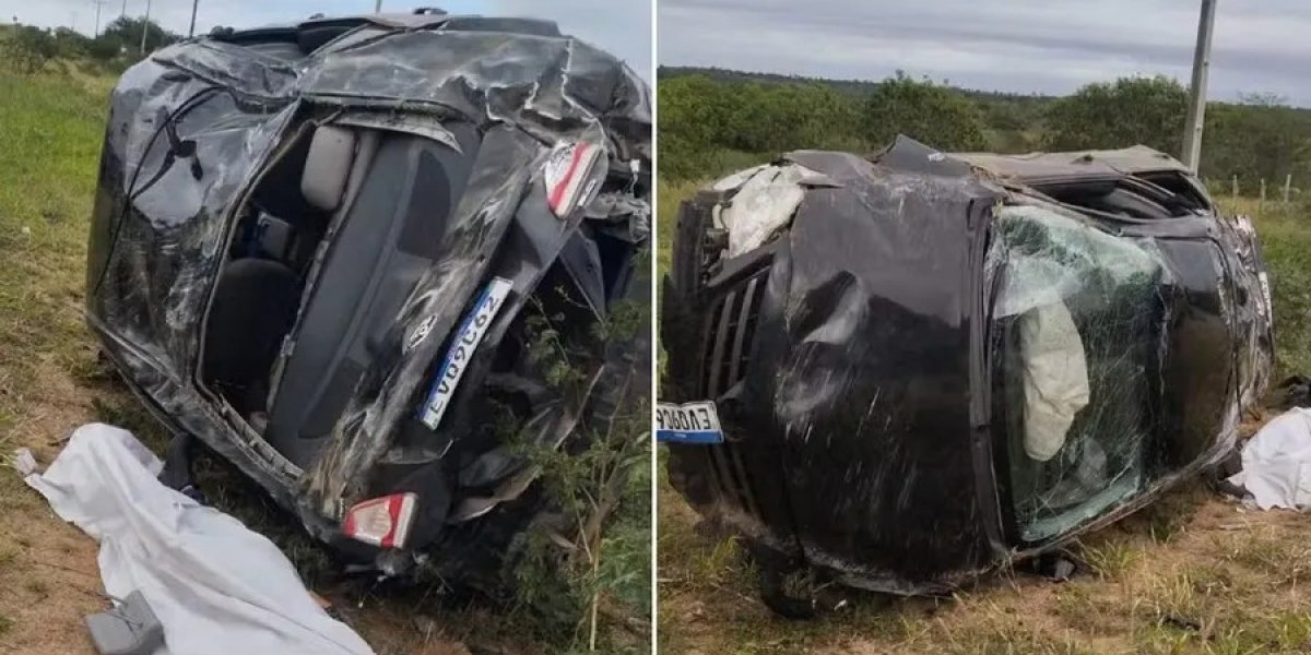 Imagem do acidente próximo a Ipirá