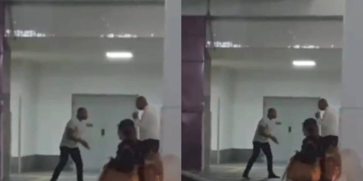 Imagens da Briga entre os taxistas