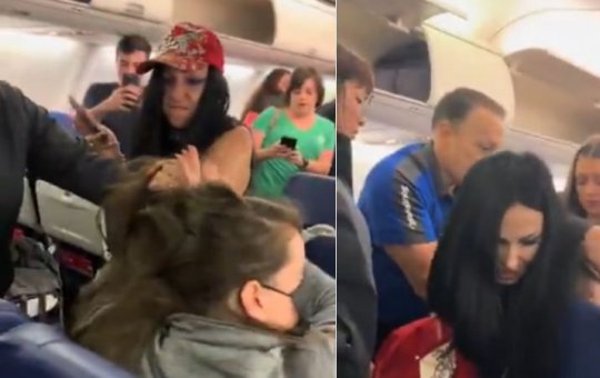 Mulher dá chilique e puxa cabelo de passageira em voo