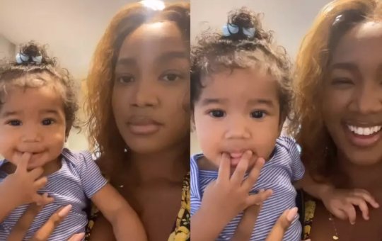 Iza encanta web com vídeo de Nala sorrindo ao se ver no celular