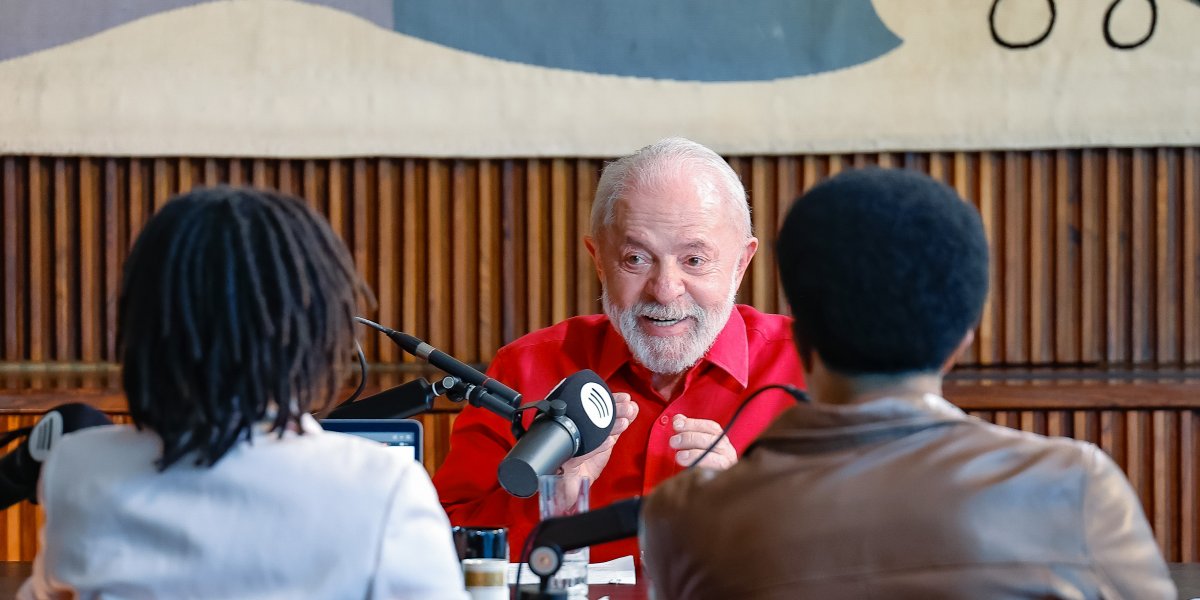 Lula durante entrevista ao PodCast do Mano Brown