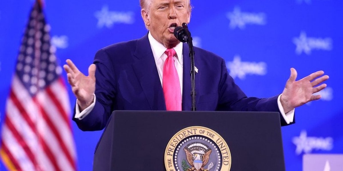 Donald Trump em discurso
