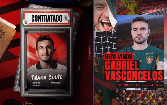 Vitória anuncia chegada de Thiago Couto, do Sport; Gabriel vai para o Leão da Ilha