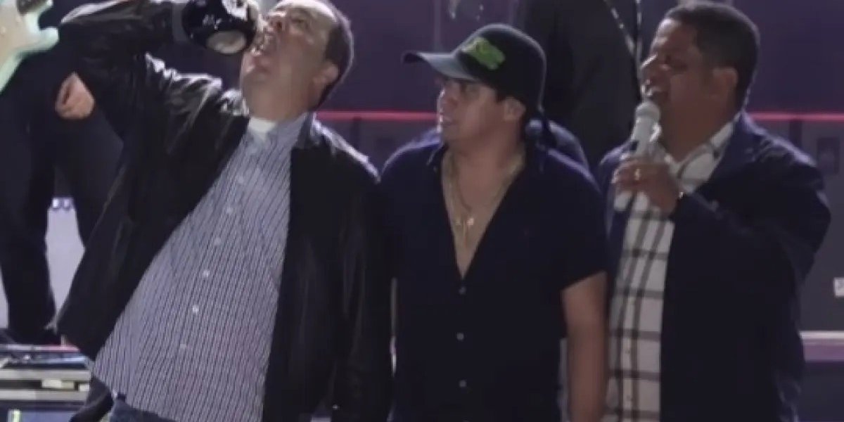 Prefeito Laércio Junior, Natanzinho Lima e Deputado Elmar Nascimento durante show