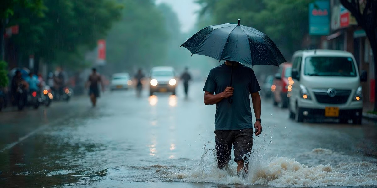 Imagem ilustrativa de alagamento