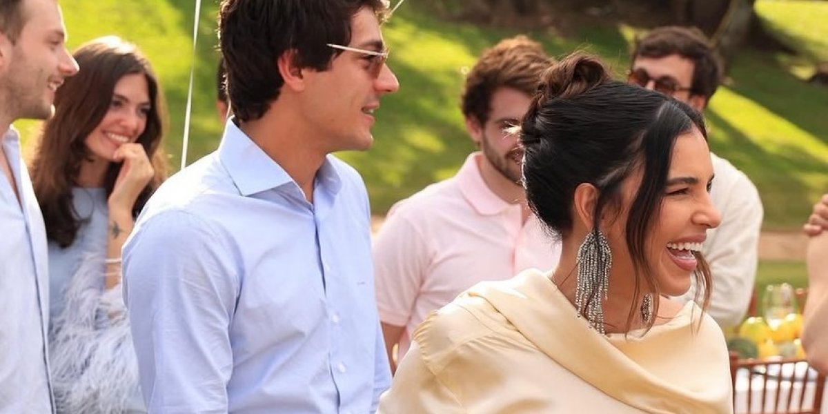 Mariana Rios e o noivo