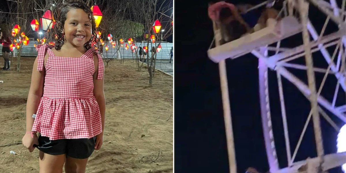 Criança cai de roda-gigante durante festa junina em Ipirá; estado de saúde é estável