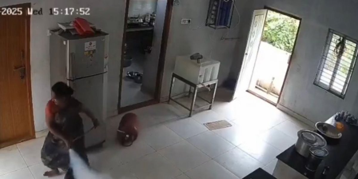 Momento do inicio do vazamento