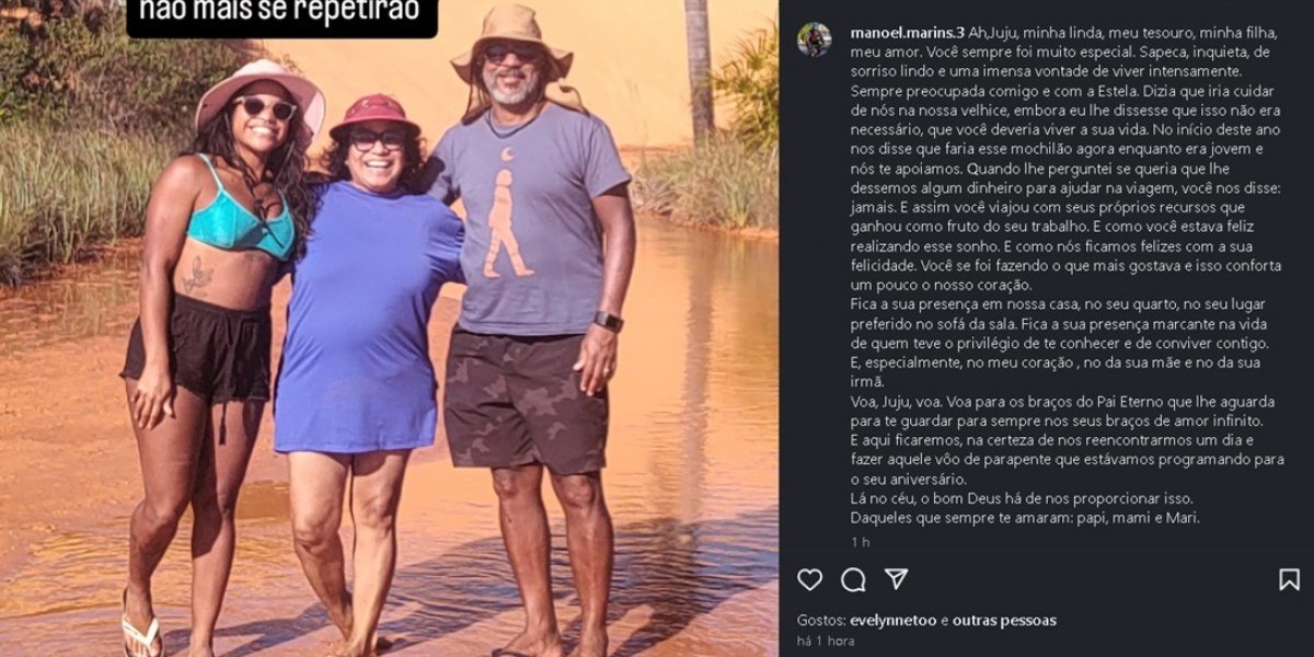 Juliana Marins com a família