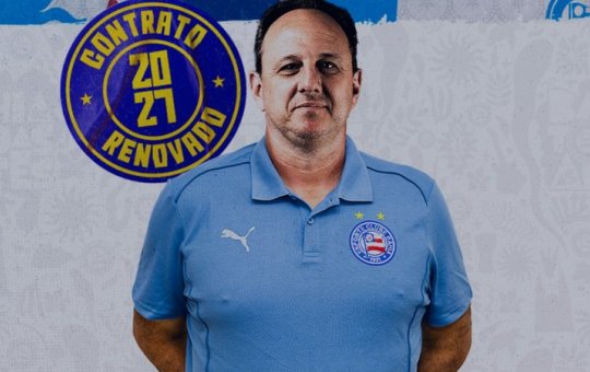Bahia anuncia renovação de contrato com Rogério Ceni até 2027
