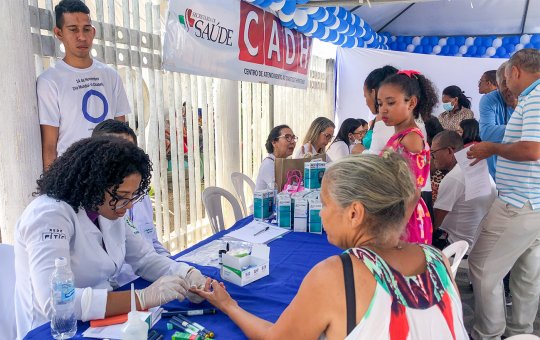 Feira de Santana terá ações e serviços de saúde gratuitos no Dia Nacional da Diabetes