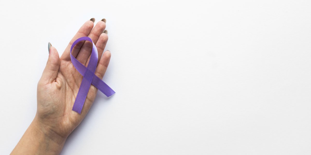 Símbolo da campanha do Junho Violeta