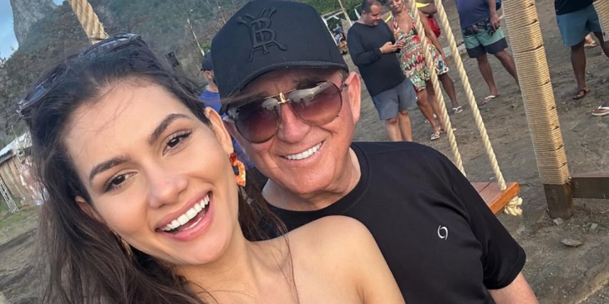 Amado Batista e a esposa Calita Francieli