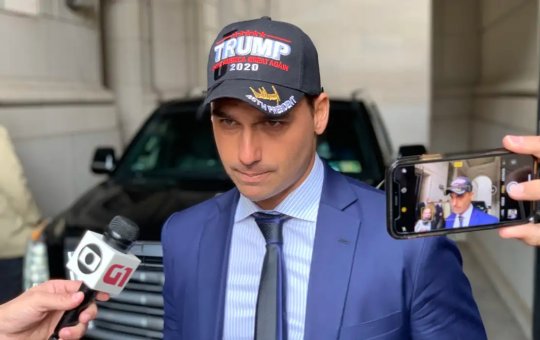 Eduardo Bolsonaro em apoio à Donald Trump nas eleições dos EUA de 2020