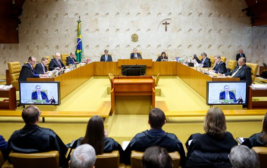 Sessão no Supremo Tribunal Federal 