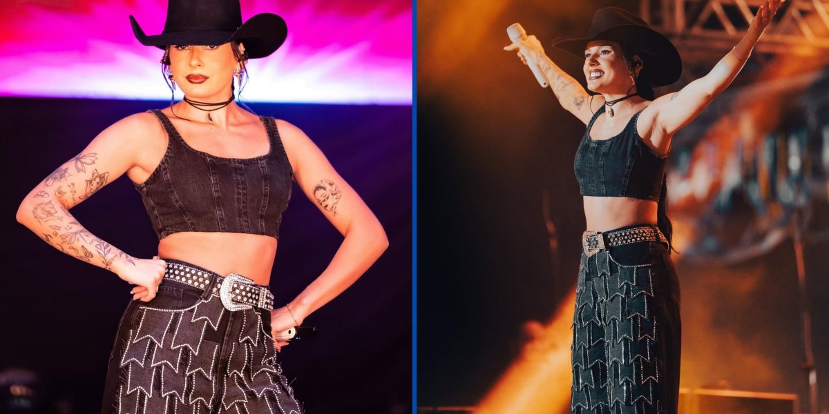 Ana Castela em show na cidade de Jequié