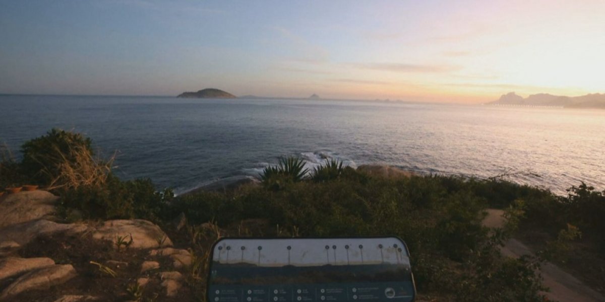 Vista do mirante da Praia do Sossego, em Niterói; local era frequentado pela publicitária Juliana Marins