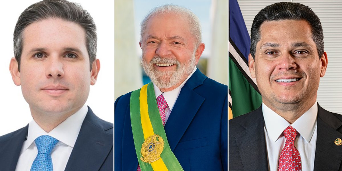 Hugo Motta / Lula / Davi Alcolumbre