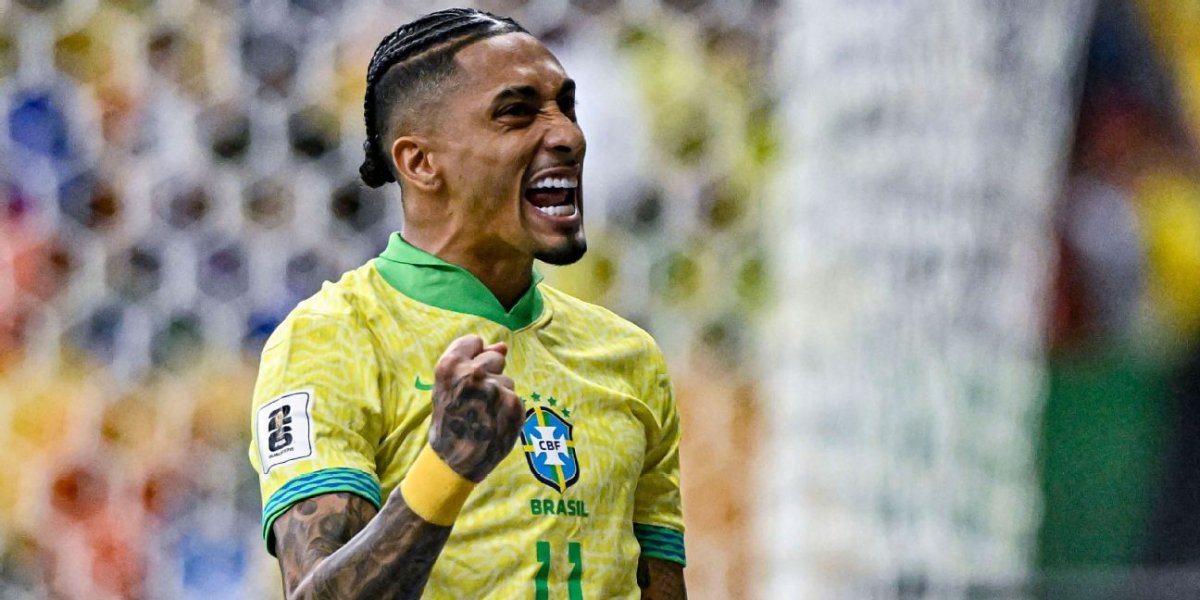 Raphinha, jogador do Barcelona e da Seleção Brasileira