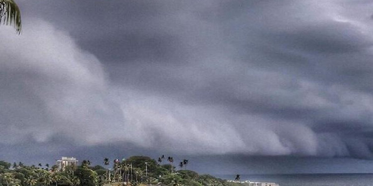 Céu nublado em Salvador