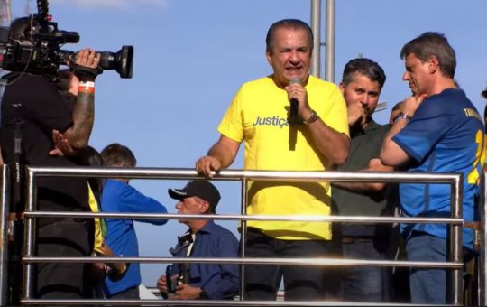 Pastor Malafaia em protesto bolsonarista