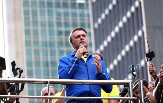 Bolsonaro em ato na Paulista