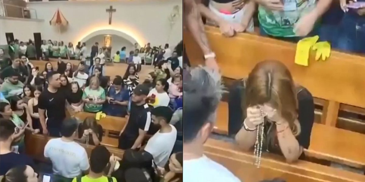 Virginia Fonseca na igreja